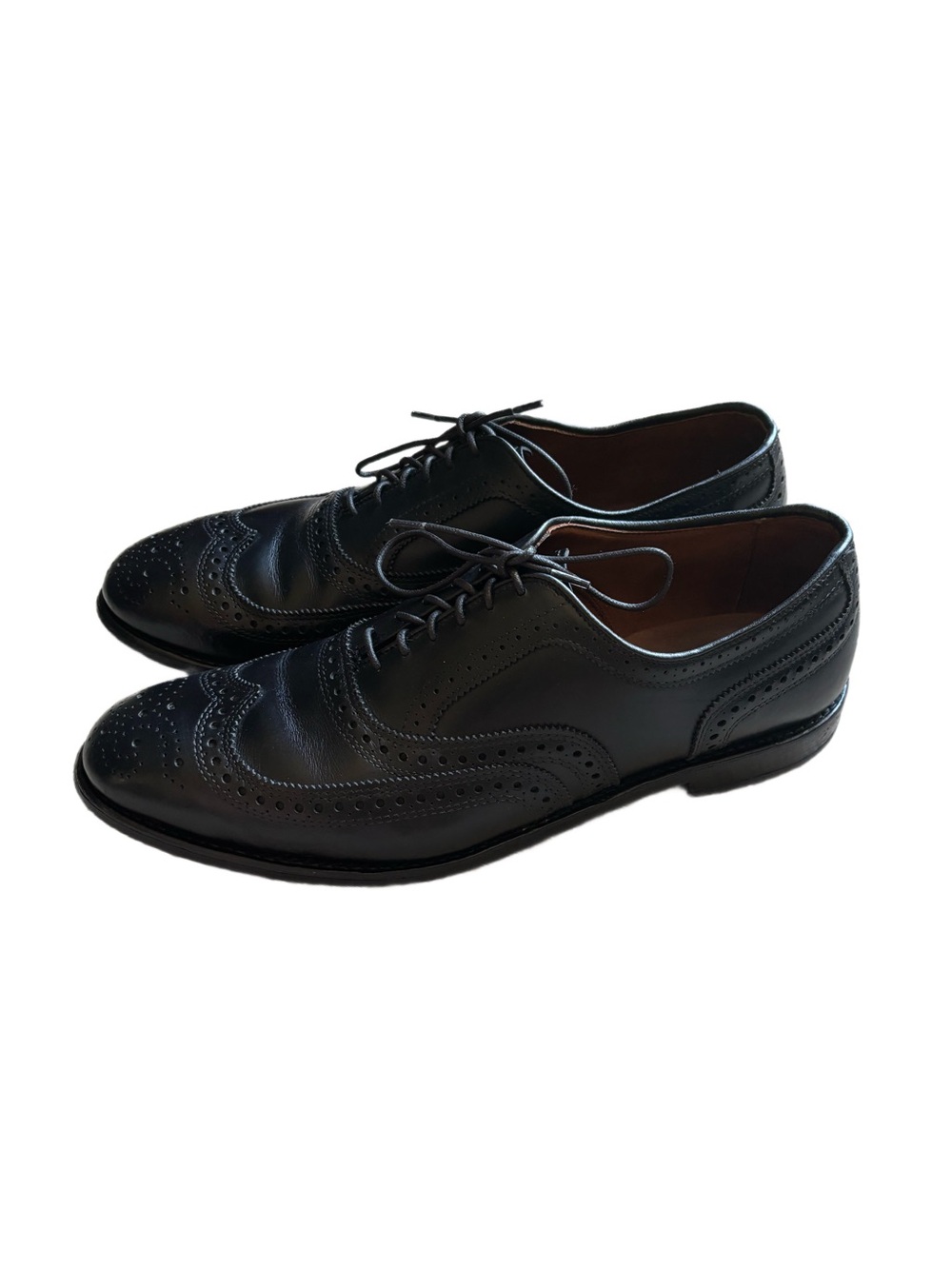 Allen Edmonds 6205 Full Brogue Oxford Wingtip Black Calf/Black Men’s US Sz 12D